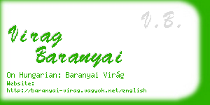virag baranyai business card